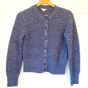 GAP chunky knit multi-Blue Button-Front Cardigan. Size small.